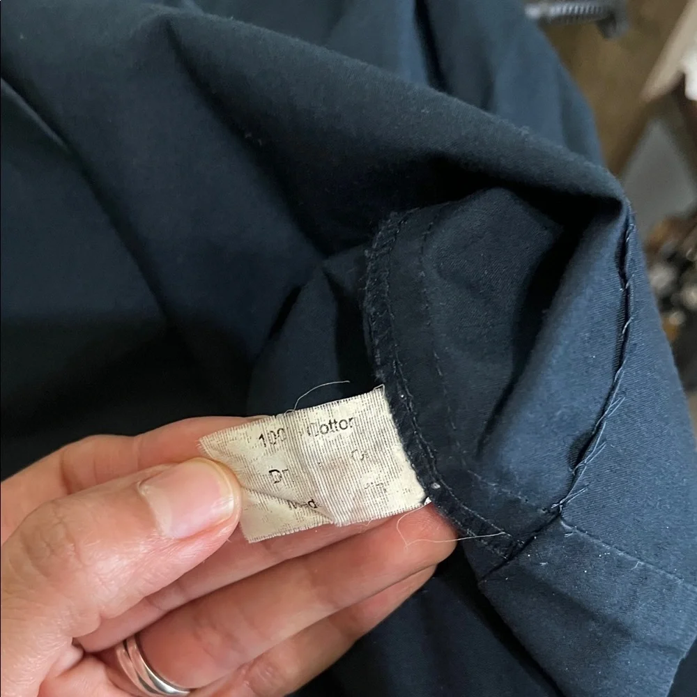 Roberta Freymann Navy Dress with Lime Green Accents- Size Small - Picture 6 of 6